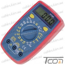 Цифровой мультиметр DT33C с подсветкой + термопара, Tcom-Digital