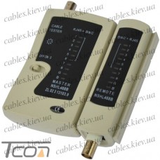 Кабельный тестер витой пары + BNC (NS-468), Tcom