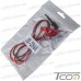 Шнур мультиметра банан - щуп крючок, силиконовый кабель 16AWG, 0.6м (пара) рис 6