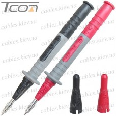 Щупы мультиметра 4мм, 15A, CATIII 1000V / CATIV 600V, пара (красный+чёрный)
