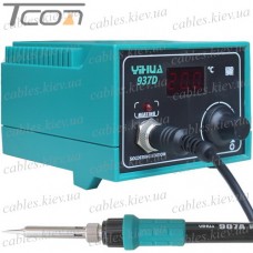 Паяльная станция YIHUA 937D с дисплеем, 40W, 200-480°C, 5pin, зелёная