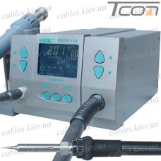 Паяльная станция 2в1 HandsKit 862DW (паяльник+фен), OLED дисплей, AC-220W