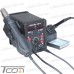 Паяльная станция 2в1 Silverflo 8586D-II (паяльник+фен), 2 дисплея, 750W, 200-480°C, 220V рис 8