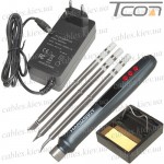 Паяльник HandsKit T12P мини, 72W, 200-450°C, с блоком питания 220V