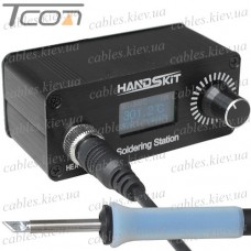 Мини паяльная станция HandsKit T12D OLED дисплей, 72W, 200-450°C, DC-12-24V с блоком питания