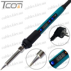 ÐÐ°ÑÐ»ÑÐ½Ð¸Ðº HandsKit 919 Ñ ÑÐµÐ³ÑÐ»ÑÑÐ¾ÑÐ¾Ð¼ ÑÐµÐ¼Ð¿ÐµÑÐ°ÑÑÑÑ Ð¸ LCD Ð´Ð¸ÑÐ¿Ð»ÐµÐµÐ¼, 90W, 220V, 160-480Â°C, ÐºÐµÑÐ°Ð¼Ð¸ÑÐµÑÐºÐ¸Ð¹ Ð½Ð°Ð³ÑÐµÐ²Ð°ÑÐµÐ»Ñ