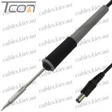 Паяльник ZD-20A, с пластиковой ручкой, 8W, 12V, со штекером, Zhongdi