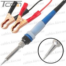 Паяльник HandsKit 901, 12-24V, 40W, с зажимами аккумуляторными