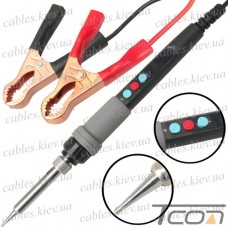 Паяльник HandsKit 919 c регулятором температуры и LCD дисплеем 12-24V, 36-72W, с питанием от аккумулятора