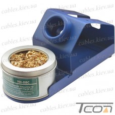 Подставка для паяльника Mechanic HK-M с металлической губкой + канифоль