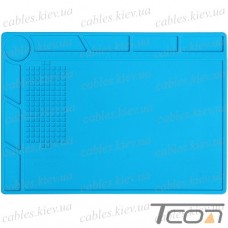 Коврик для пайки Mechanik V43 (S-130), 350х250мм, силиконовый термостойкий, синий