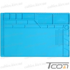 Коврик для пайки Mechanic V73 (S-180A1), 550х350мм, силиконовый термостойкий, синий