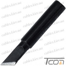 Жало к паяльнику Black tips-T-K, диам.-6,5мм (внутр. 4мм), длина-42мм, медь, YIHUA