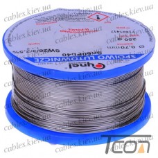 Припой Cynel Sn60Pb40-SW26, диам.-0,7мм, 250г, на катушке
