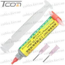 Паяльная паста свинцовая HandsKit STP-307 (Sn99 Ag0.3 Cu0.7), 227°C, 35 грамм
