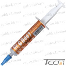 Термопаста GD007 с серебром (теплопроводность 6.8 Вт/мК), 7гр., шприц, серая