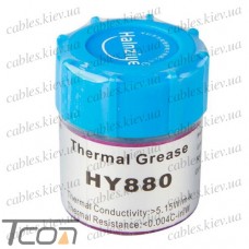 Термопаста nano HY880 Halnziye (теплопроводность 5.15 Вт/мК), 10гр., банка, серая