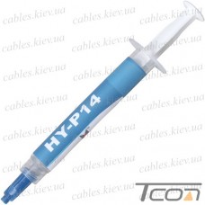 Термопаста HY-P14 Halnziye (теплопроводность 14.6 Вт/мК), 2гр., шприц, серая (в блистере)