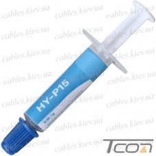 Термопаста HY-P15 Halnziye (теплопроводность 15.2 Вт/мК), 1гр., шприц, серая (в коробке)
