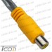 Купить Переходник гнездо RCA - 2 штекера RCA, co шнуром 0,2м, прозрачный, Tcom по выгодной цене