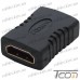 Купить Переходник гнездо HDMI - гнездо HDMI, gold, пластик (Тип 2), Tcom по выгодной цене