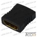 Купить Переходник гнездо HDMI - гнездо HDMI, gold, пластик (Тип 2), Tcom по выгодной цене