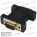 Фото, характеристики, описание Переходник гнездо DVI(24+5) - штекер VGA, gold, пластик, Tcom