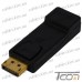 Фото, характеристики, описание Переходник штекер Display Port - гнездо HDMI, корпус пластик, Tcom