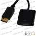 Фото, характеристики, описание Переходник штекер Display Port - гнездо HDMI, с кабелем 0,2м, Tcom