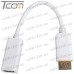 Купить Переходник штекер Display Port - гнездо HDMI, с кабелем 0,22м, Tcom по выгодной цене
