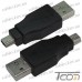 Переходник штекер USB A - штекер mini USB 5pin, Tcom рис 4