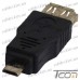 Фото, характеристики, описание Переходник гнездо USB A - штекер micro USB, Tcom
