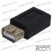 Купить Переходник гнездо USB A - гнездо micro USB, Tcom по выгодной цене