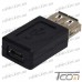 Фото, характеристики, описание Переходник гнездо USB A - гнездо micro USB, Tcom