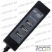 Фото, характеристики, описание USB хаб 2.0 (концентратор адаптер) на 4 порта (MT-214), MT-VIKI
