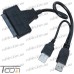Переходник SATA 3.0 для подключения жесткого диска (2 штекера USB - штекер SATA), Tcom рис 4