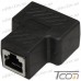 Купить Соединитель витой пары 1 гнездо - 2 гнезда (RJ-45), чёрный по выгодной цене