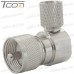 Штекер UHF (RG-8), обжимной, угловой, под кабель, латунь рис 6