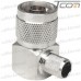 Штекер N (RG-8), обжимной, под кабель, угловой, латунь рис 7