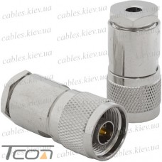 Штекер N (RG-58), под кабель, латунь