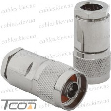 Штекер N (RG-8), под кабель, латунь