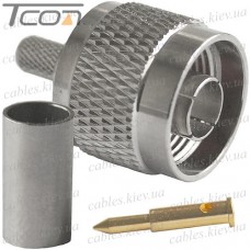 Штекер N (RG-58) Dosin, обжимной, под кабель, медь