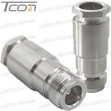 Гнездо N (RG-8) Dosin, под кабель, медь