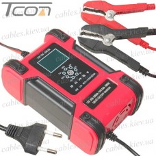 Зарядное устройство Foxsur FBC122412D, 12V 12A, 6-200Ah / 24V 6A, 6-100Ah (max. 150W)