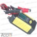 Зарядное устройство + тестер батарей Foxsur FTC-1206, 12V 6A, MOTO: 4-30Ah / CAR: 30-120Ah (max. 90W) рис 5