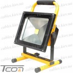 Прожектор аккумуляторный светодиодный (COB), переносной, 30W, (аккумулятор: 7.4V, 2200mAh), IP65
