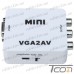 Цена от 250.60 грн. на Конвертер mini VGA в AV (гнездо VGA (IN) - 3 гнезда RCA (OUT)), Tcom