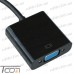 Фото, характеристики, описание Конвертер HDMI в VGA с кабелем 0,1м (штекер HDMI - гнездо VGA), Tcom