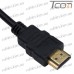 Фото, характеристики, описание Конвертер HDMI в VGA + аудио (штекер HDMI - гнездо VGA + шнур AUX), Tcom