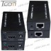 Цена от 775.72 грн. на Устройство (удлинитель) для передачи HDMI сигнала по одному кабелю витая пара СAT.5E до 60 метров, Tcom